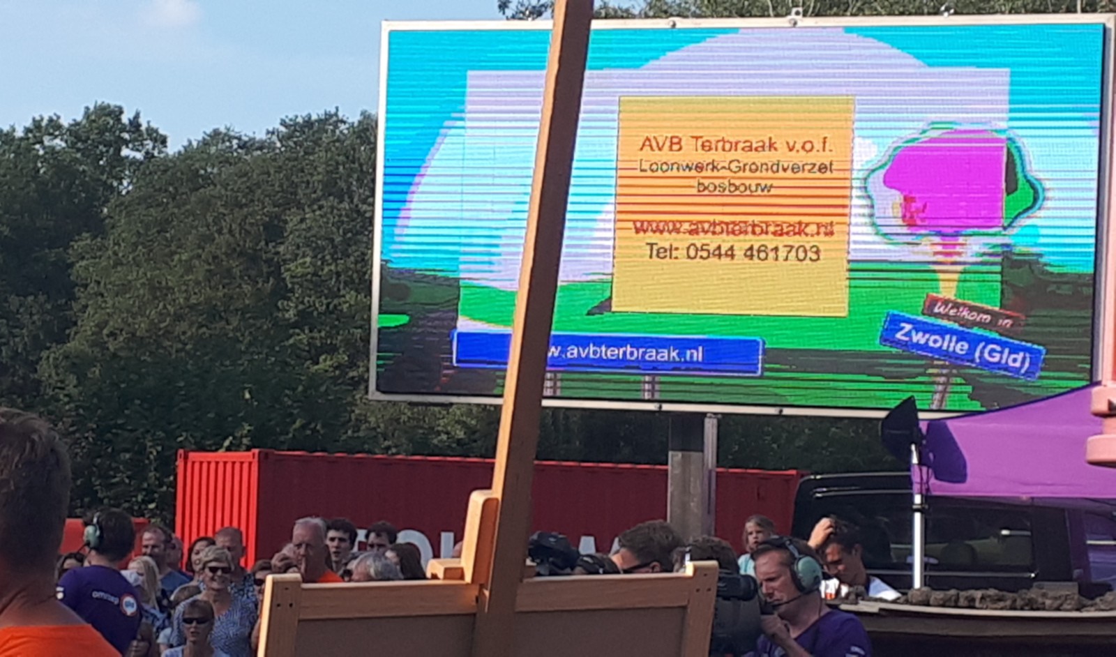 Reclame bord Zwolse kermis ( Zwolle bij Groenlo )